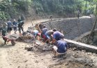 Semangat Gotong Royong Pacu Pembangunan Talud TMMD Capai 50 Persen