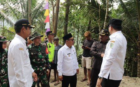 Menapaki Harapan dari Dusun Kunir Dandim dan Forkopimda Tinjau Lokasi TMMD Reguler ke-129