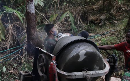 Molen Jadi Jantung Pengecoran TMMD Reguler ke-129