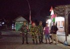 Babinsa dan Kokam Perkuat Siskamling di wilayah kecamatan Mandiraja