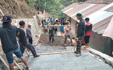 Tongkat Bambu Andalan Pelda Ratam di TMMD Reguler ke-129