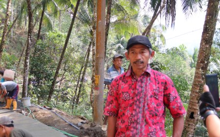 Pak Waryo Bersyukur TMMD Wujudkan Harapan Lama Warga Gumelem Kulon