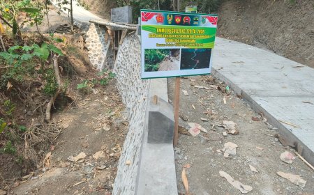 Enam Talud Rampung 100 Persen Gumelem Kulon Makin Kokoh