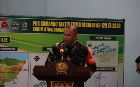 Dandim Nodelismen Hulu Paparkan Perjalanan TMMD Reguler ke-129 di Hadapan Tim Wasev