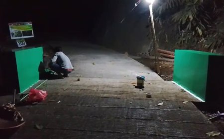 Dari Beton Kusam Menjadi Lebih Menarik Brug di Lembur Dipercantik Satgas TMMD