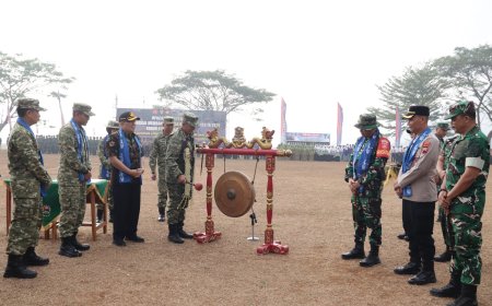 Sekali Pukul Gong Tanda TMMD ke-129 Berakhir Gotong Royong Tetap Bergema