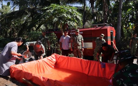 Kodim 0704 Banjarnegara Salurkan Air Bersih Bantu Warga Hadapi Kekeringan