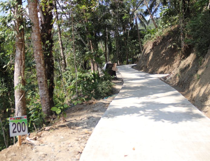 Rabat Beton 737 Meter Rampung 100 Persen Wajah Baru Jalan Dusun Kunir
