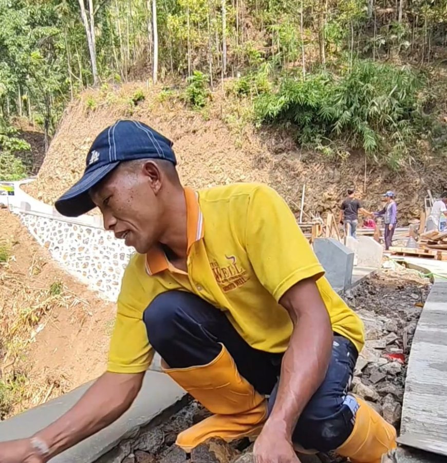 Sudah Alus Gara-Gara TNI Pak Har Rasakan Perubahan Jalan Gumelem Kulon