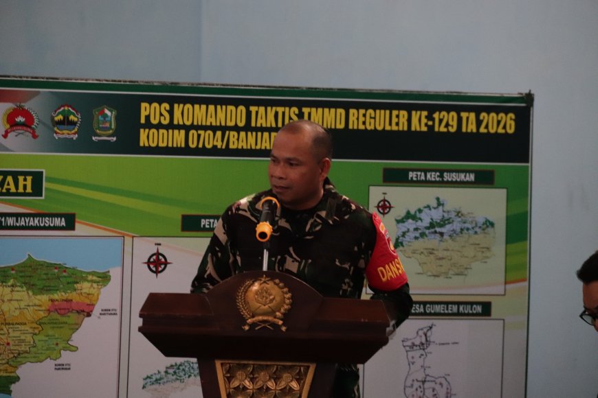 Dandim Nodelismen Hulu Paparkan Perjalanan TMMD Reguler ke-129 di Hadapan Tim Wasev