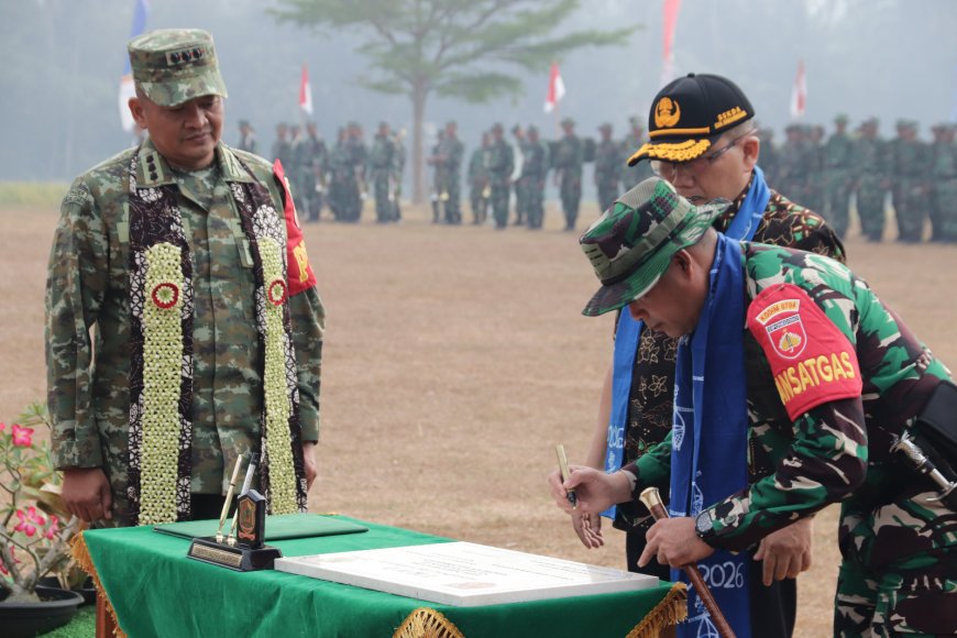 Danrem 071 Saksikan Penandatanganan Naskah TMMD ke-129 Simbol Sinergi TNI dan Pemkab Banjarnegara