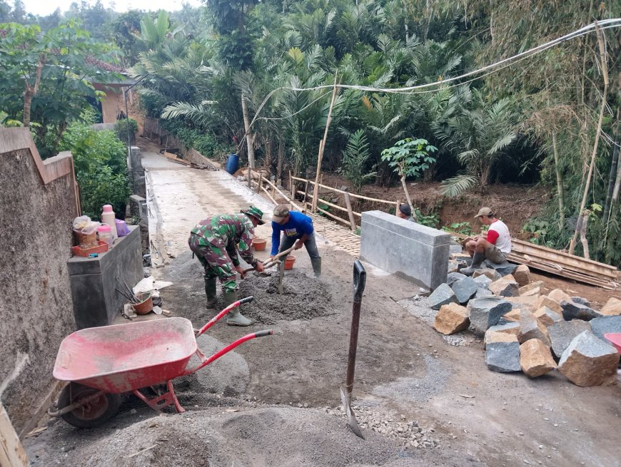 Jembatan Beton Sungai Mbawang Dibangun Buka Akses Warga Dusun Kasimpar dan Duren