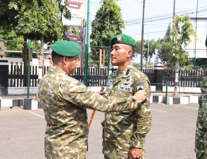 Dandim Banjarnegara Pimpin Kop Raport Kenaikan Pangkat Bintara dan Tamtama