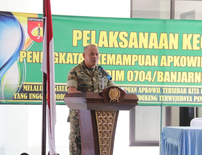 Dandim Banjarnegara Buka Kegiatan Peningkatan Kemampuan Apkowil Tersebar TA 2026