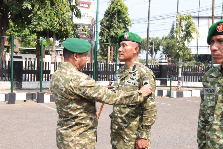 Dandim Banjarnegara Pimpin Kop Raport Kenaikan Pangkat Bintara dan Tamtama