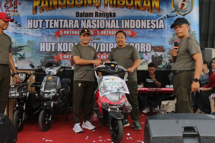 Semarak HUT ke-81 TNI Kodim Banjarnegara Gelar Jalan Sehat Pererat Kebersamaan Keluarga Besar